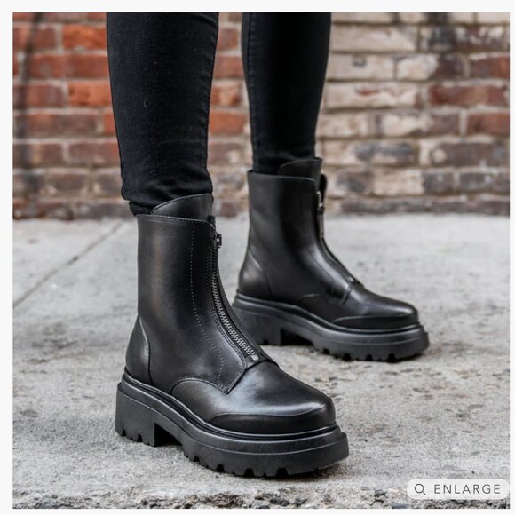 Thursday Boot Co Ryder Leather Platform Boots - Picture 1 of 5